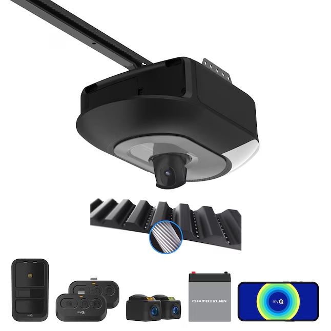 Chamberlain B6630 1 HP belt drive garage door opener with built-in camera